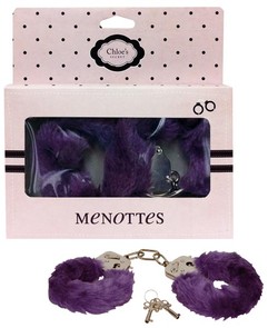 Menottes fourrures mauves